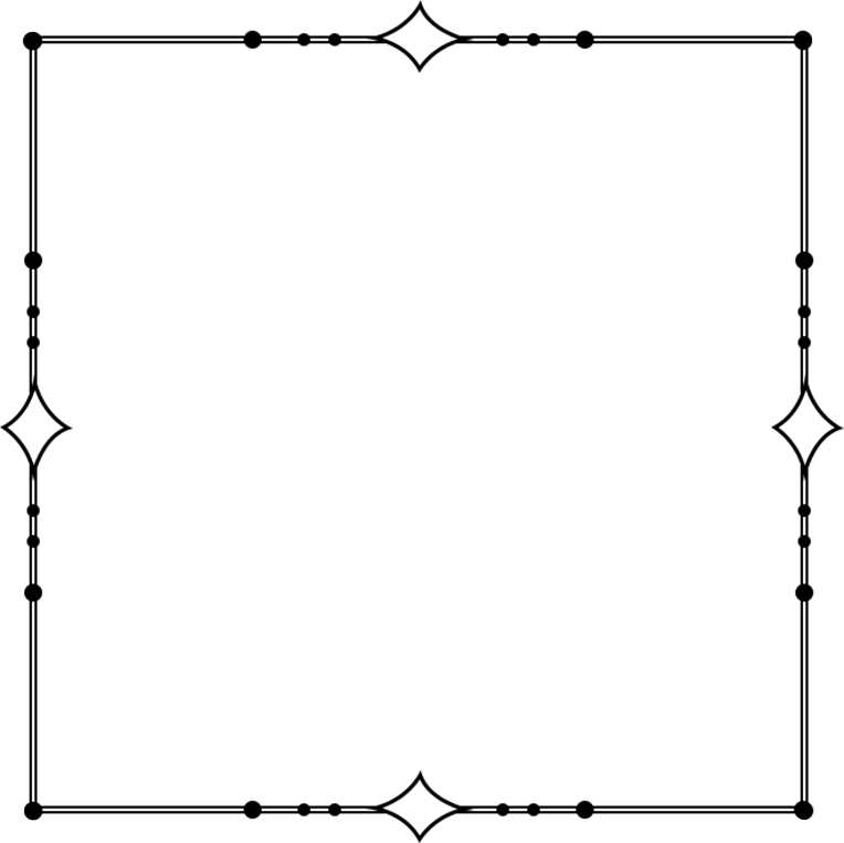 黑色简约线条边框
