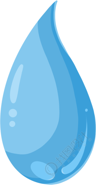 手绘水滴水珠效果素材