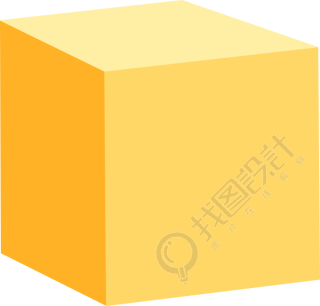 黄色正方体