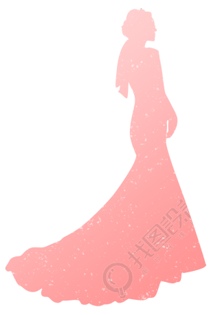 优美女生背景剪影