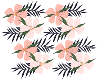 花朵叶子花纹素材