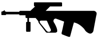冲锋枪剪影图片