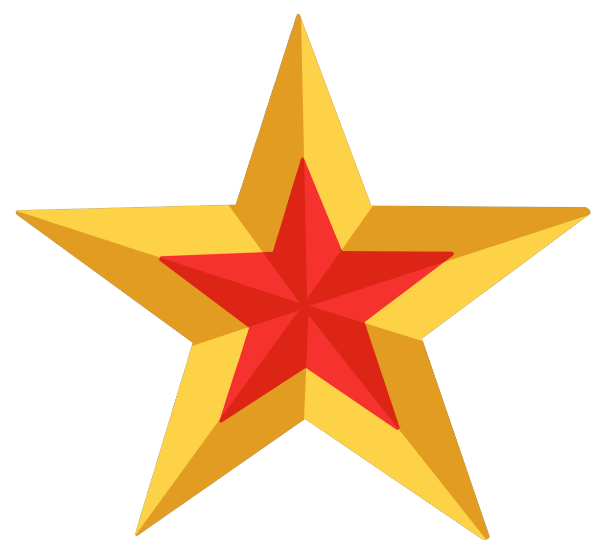 双色五角星图片