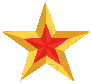 双色五角星图片