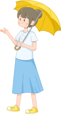 撑伞女孩图片