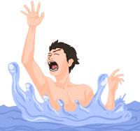 溺水呼救图片