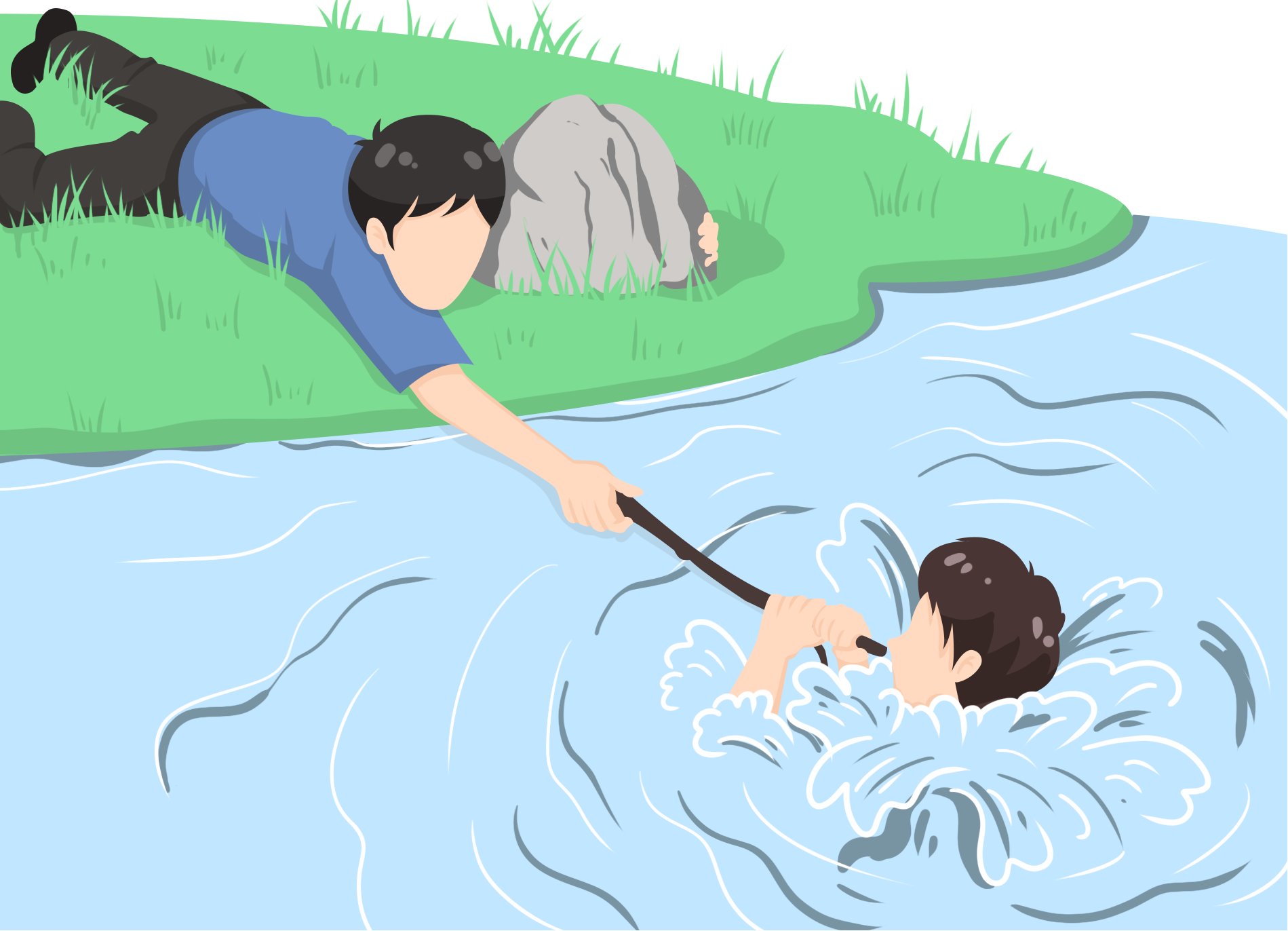 溺水施救图片