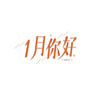 j简约斜线1月你好