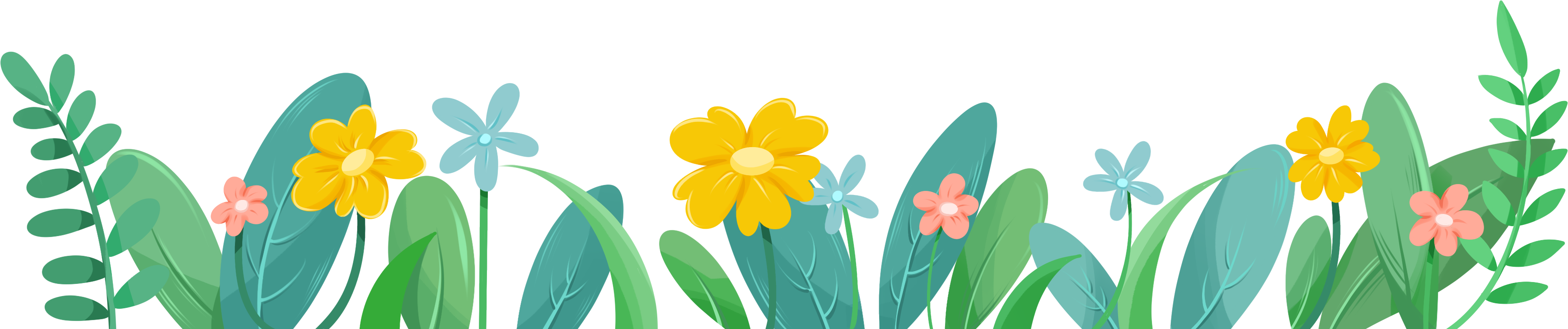 花丛的插画如何绘制?