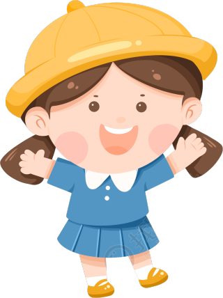 黄帽小女孩图片