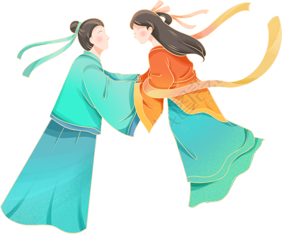 七夕牛郎织女图片