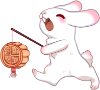 兔子提月饼