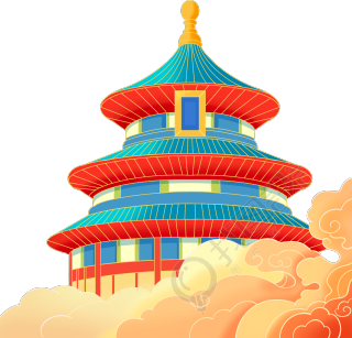 天坛彩云图片
