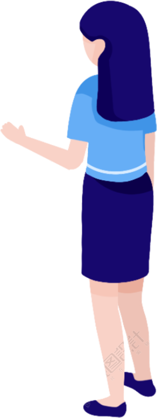 女生商务背影图片