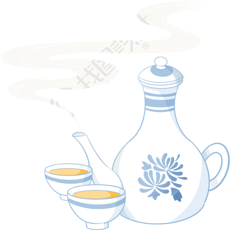 茶壶茶杯图片