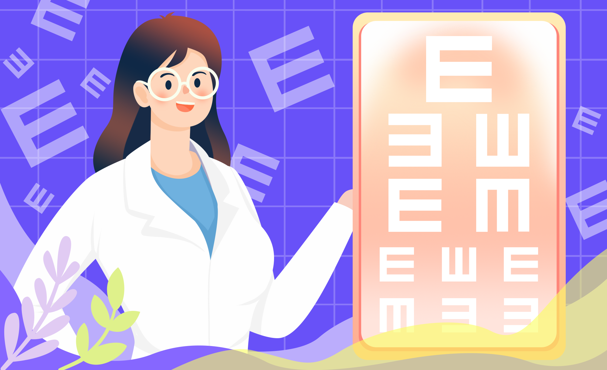 医生测视力图片绘画图制作方法！