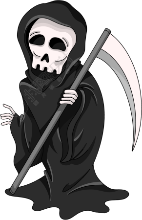 死神骷髅镰刀图片
