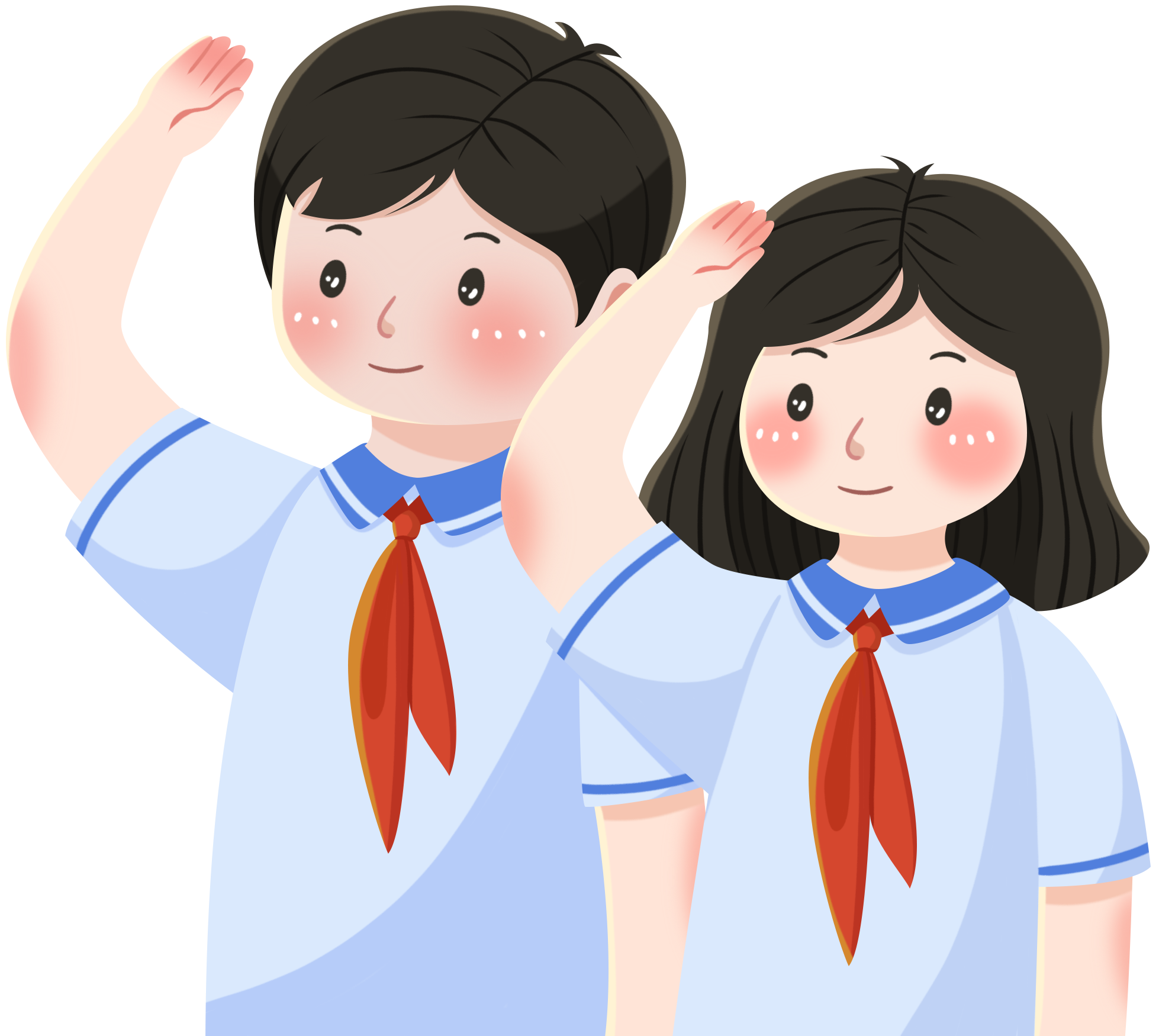 少先队员素材图片怎么画？