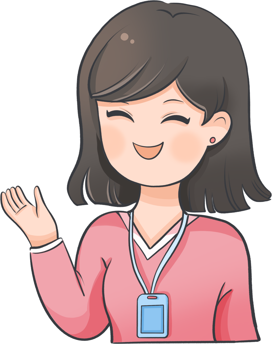 职业女性绘画图片怎样画？