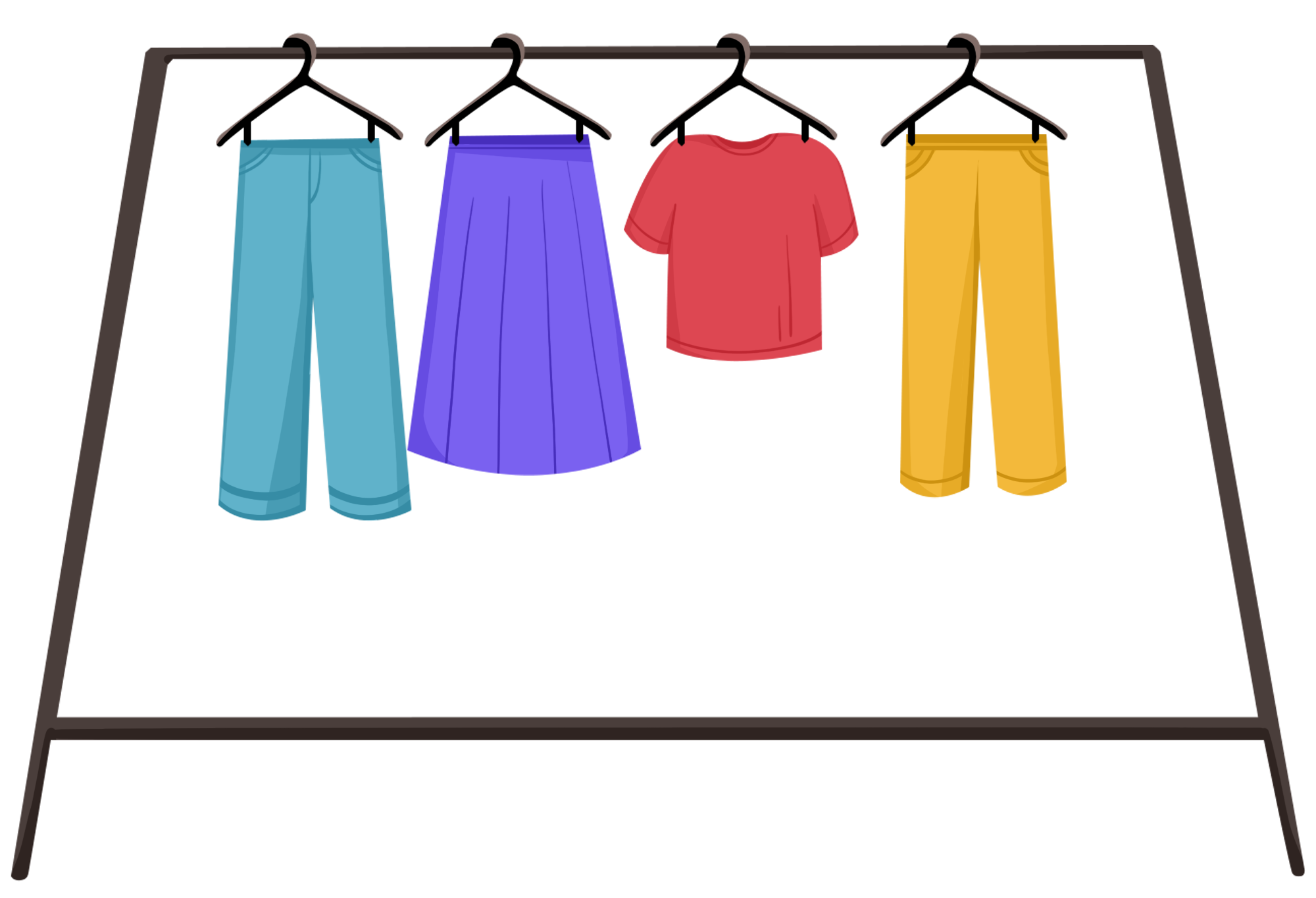 衣服架图片绘画大全制作步骤！