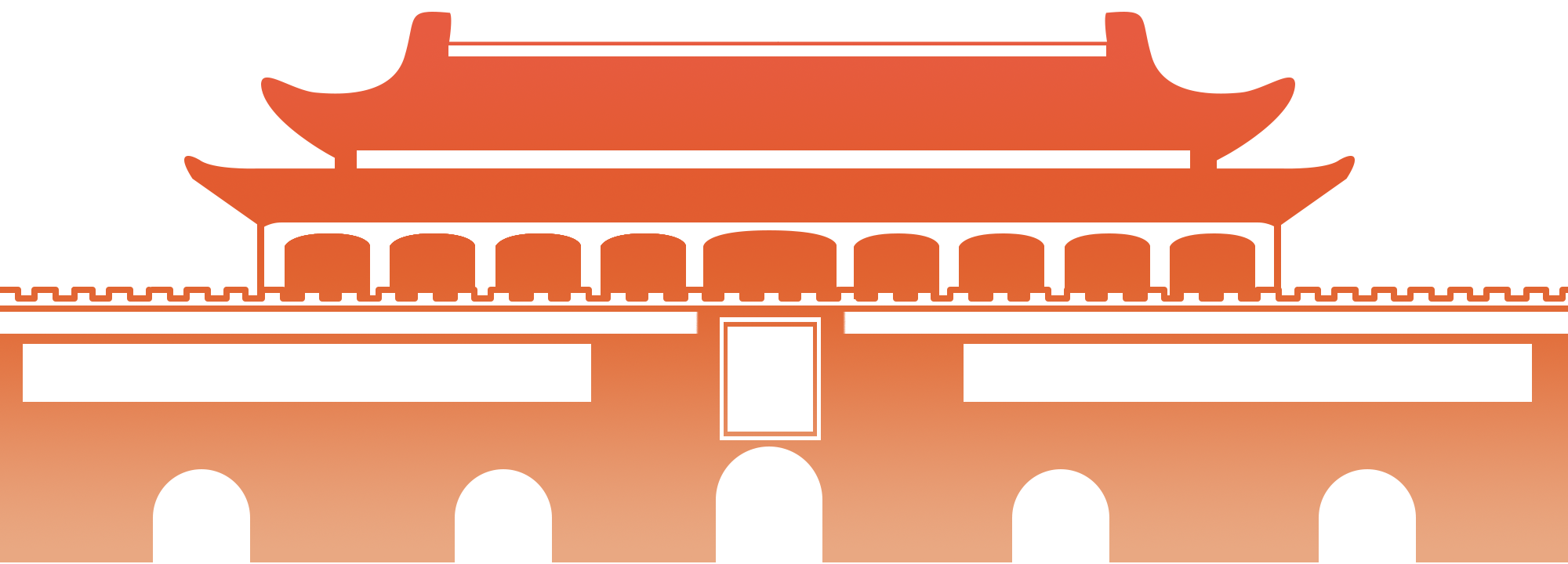 北京天安门剪影