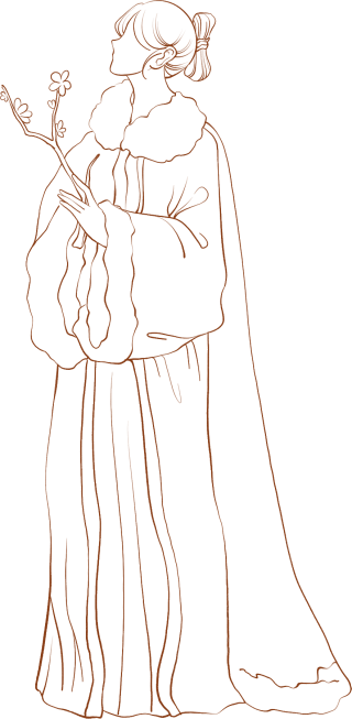 古装女生线条冬季