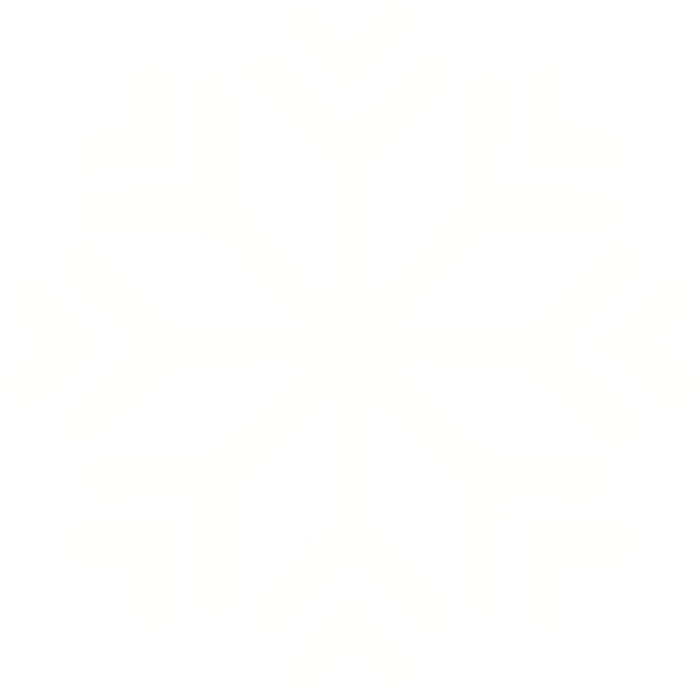 冬季简约白色雪花