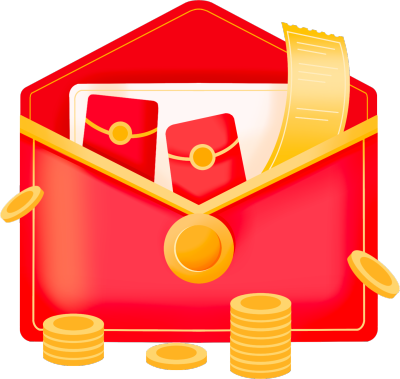 红包金币电商购物活动素材