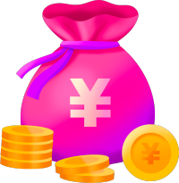 紫色福袋金币购物电商素材图片