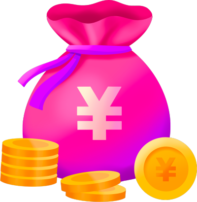 紫色福袋金币购物电商素材图片