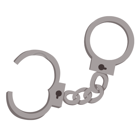 犯罪警示手铐图片