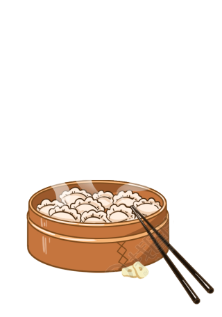 美食一笼水饺图片