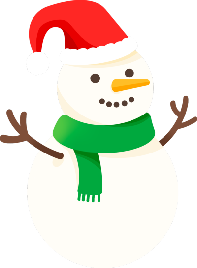 冬天彩色卡通雪人图片