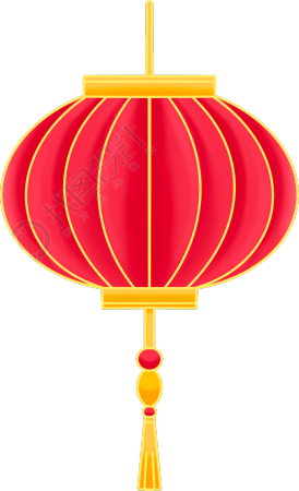 传统节日红色喜庆对称灯笼图片