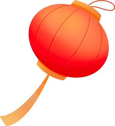 立体卡通红灯笼图片
