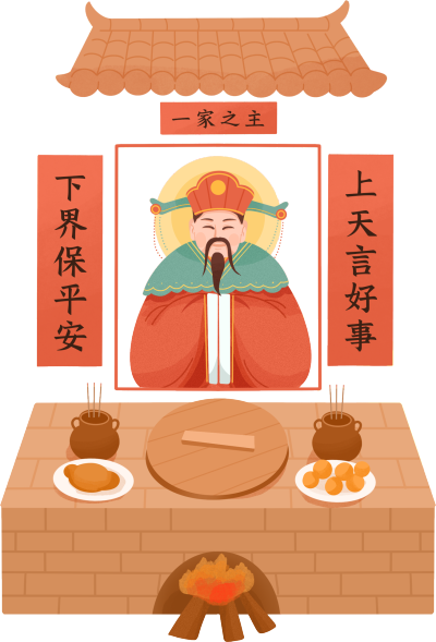 小年民俗祭灶神图片