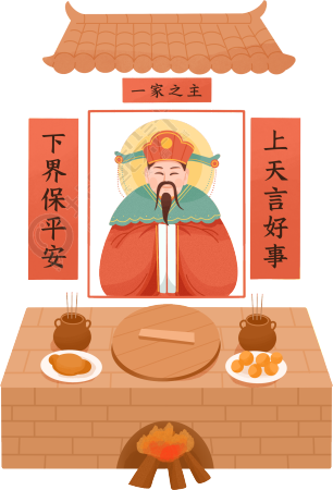 小年民俗祭灶神图片