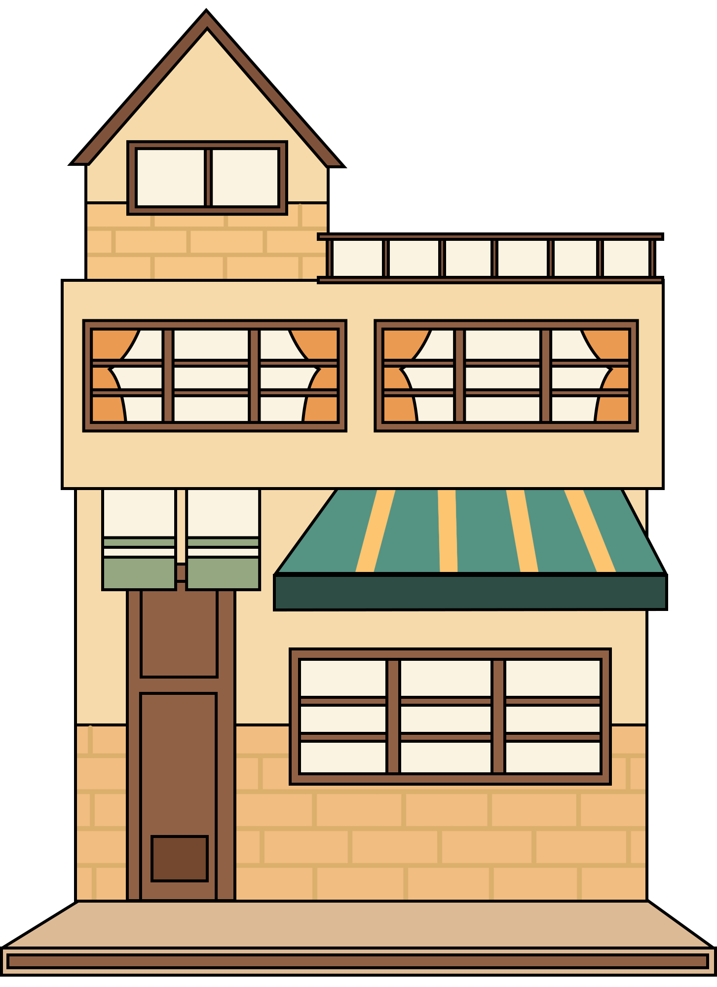 建筑插画图片如何画？