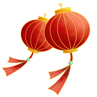 兔年新春福气满满灯笼图片