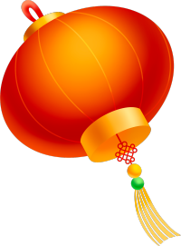 卡通中国结大红灯笼图片