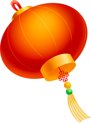 卡通中国结大红灯笼图片