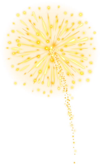 迎新年放烟花唯美元素