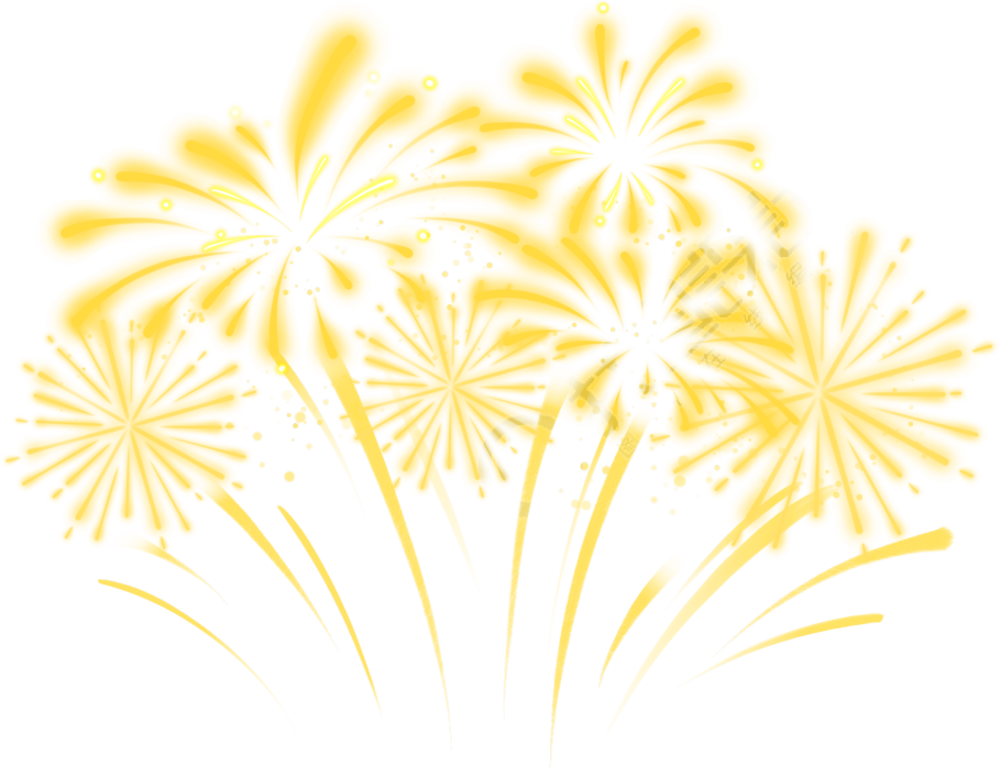 烟花群跨年烟花秀元素
