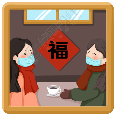 春节戴口罩坐火车回家图片