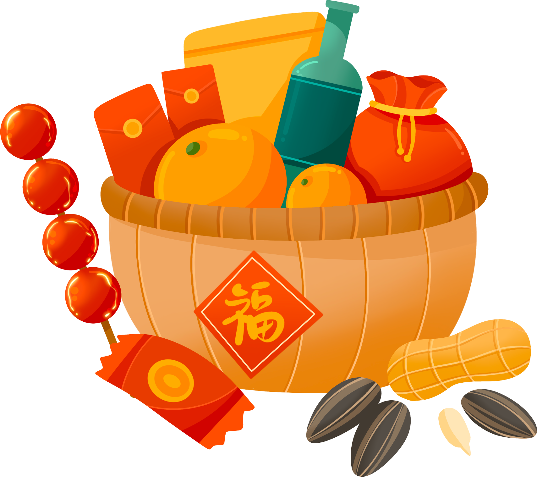 冰糖葫芦画图红包制作方法！