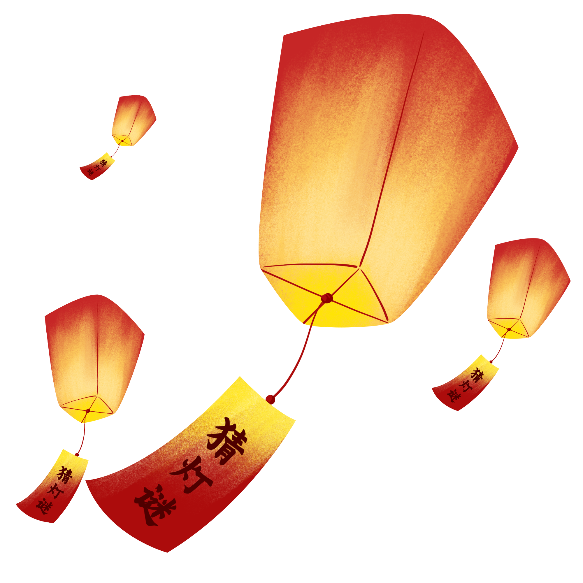 灯笼图片插画简单怎样画？