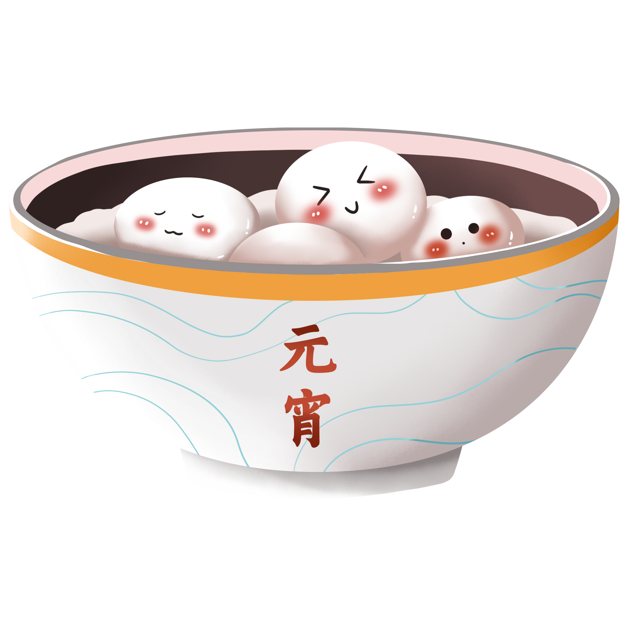 汤圆图片插画简笔画怎样画？