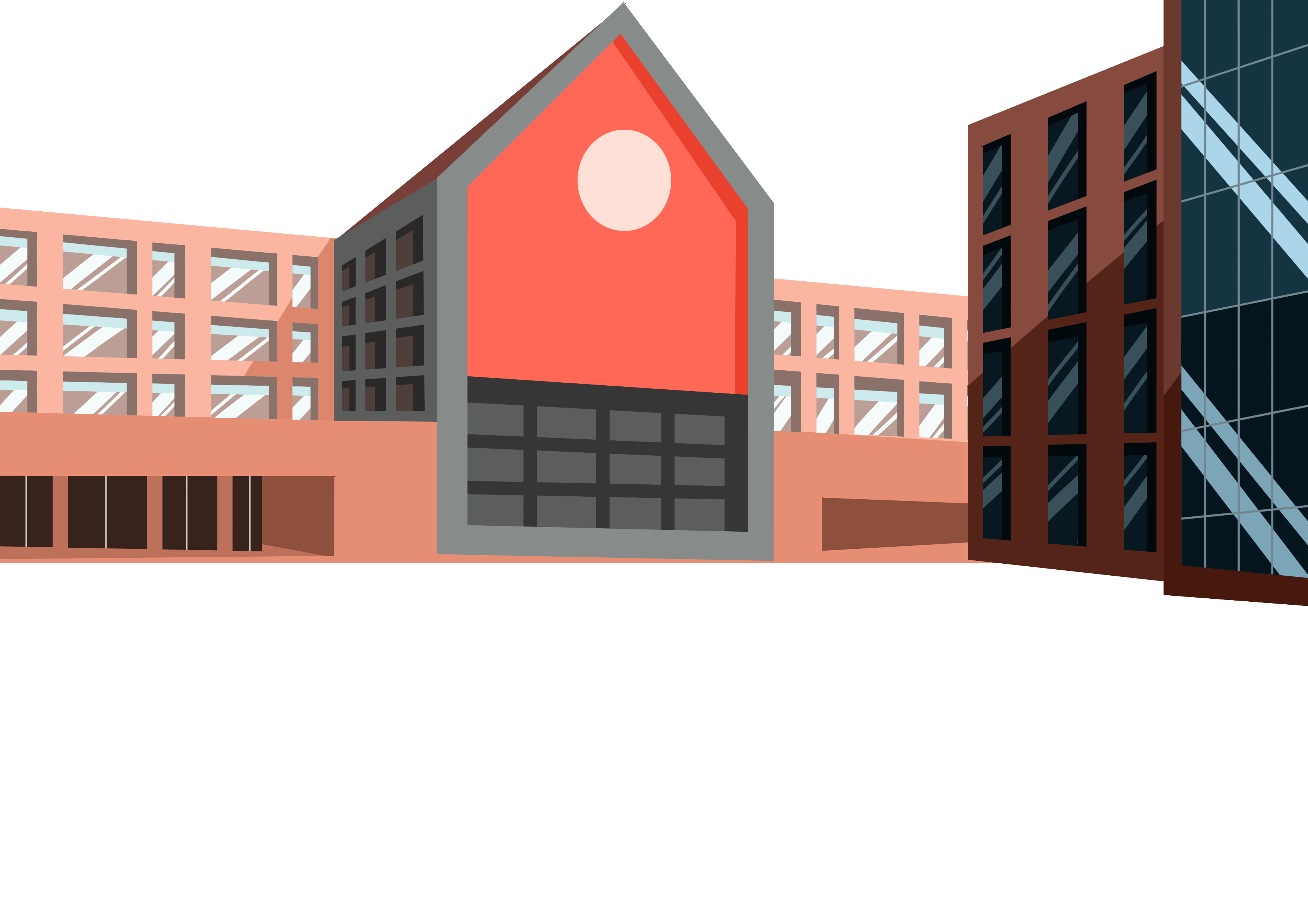 开学季学校教学楼图片