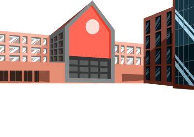 开学季学校教学楼图片