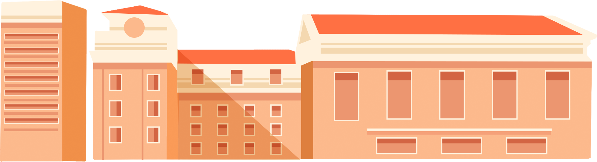学校教室楼房建筑正面图片